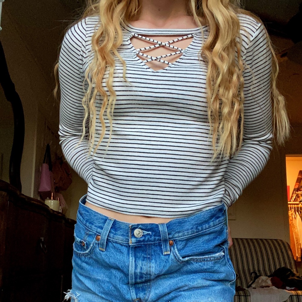 Hollister striped long sleeve